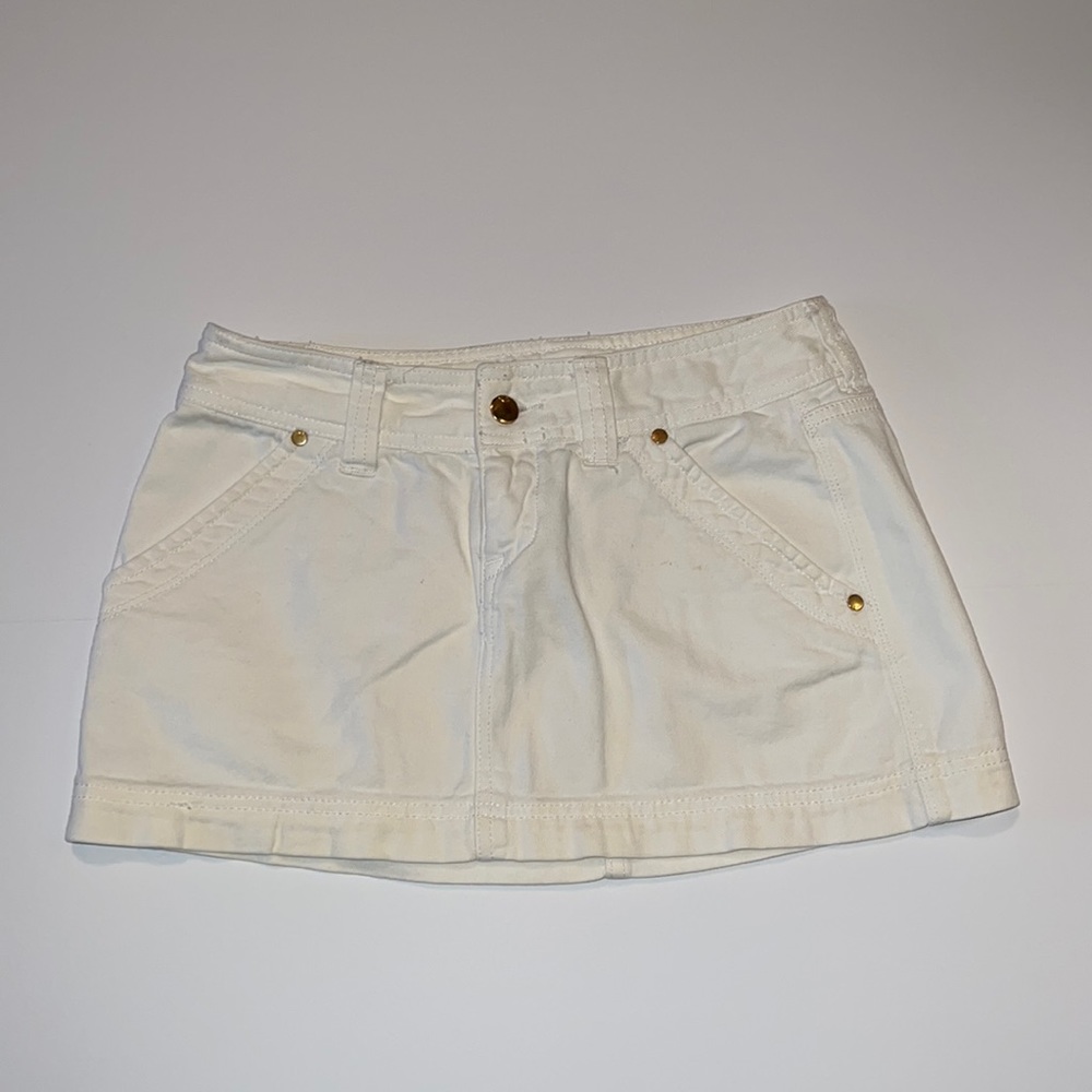 White demin skirt